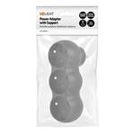 Solight P101B, rozbočovač s podperou, 3 x 10A, matný čierny