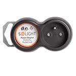 Solight P104B, rozbočovač, 2x 10A, čierny