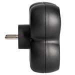 Solight P106B, rozbočovač, 3x 15A, čierny, vypínač