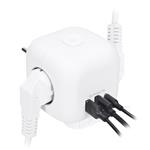 Solight P110C, rozbočka kocka, 3x 16A + USB A+C, biela, vypínač