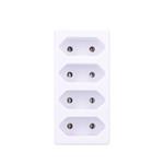 Solight P82, elektrická rozdvojka 230V, 4x 2,5A (typ C), biela