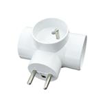 Solight P91, elektrická rozdvojka 230V, 3x 10A, biela