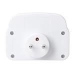 Solight P97-PD20, rozbočovač 2 x 16A, USB A+C rychlonabíjačka 20W PD, biely, vypínač