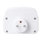 Solight P97-PD20, rozbočovač 2 x 16A, USB A+C rychlonabíjačka 20W PD, biely, vypínač