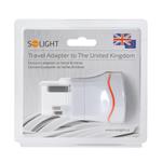Solight PA01-UK, cestovný adaptér pre použitie vo Velkej Británii
