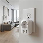 Solight PA03UKPD20, cestovný adaptér s USB A+C 20W PD do Veľkej Británie, typ G