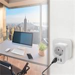 Solight PA03USA, cestovný adaptér USA USB A+C pre použitie v Spojených štátoch, typ B
