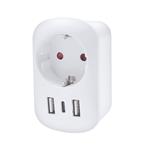 Solight PA03USA, cestovný adaptér USA USB A+C pre použitie v Spojených štátoch, typ B