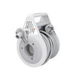 Solight PB25B, predlžovací prívod na bubne 10m, 3 zásuvky, sivý kábel, 3x 1,0mm2