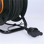 Solight PB31, predlžovací prívod - na bubne, vonkajší, 1 zásuvka, gumový kábel, 50m