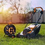 Solight PB34, predlžovací prívod na bubne, vonkajší, 4 zásuvky, čierny, 50m