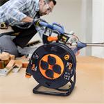 Solight PB41, predlžovací prívod na bubne, 4 zásuvky, 25m, neopren, 3x 2,5mm2, IP44