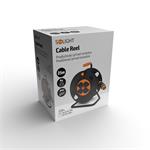 Solight PB41, predlžovací prívod na bubne, 4 zásuvky, 25m, neopren, 3x 2,5mm2, IP44