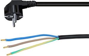 Solight PF04, flexo šnúra, 3x 1mm2, čierna, 2m