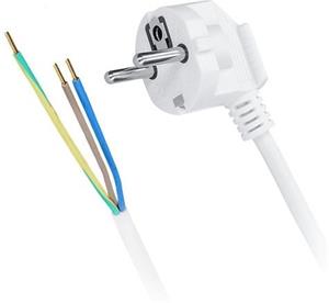 Solight PF20, flexo kábel 2,0m, 3x 1,5mm2, biela