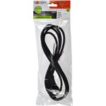 Solight PF30, flexo šnúra, 2 x 1mm2, gumová, čierna, 2,5m