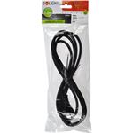Solight PF30, flexo šnúra, 2 x 1mm2, gumová, čierna, 2,5m