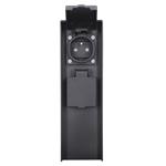 Solight PG12B, záhradný stĺpik IP44, hliník, 2 zásuvky, čierny