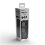 Solight PG12B, záhradný stĺpik IP44, hliník, 2 zásuvky, čierny