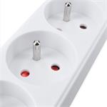 Solight PP04X, predlžovací prívod 5m, 3 zásuvky, 16A/3680W, PVC, biely