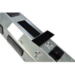 Solight PP103, prívodný predlžovací kábel 230V, 4x, 1.5m, strieborný, rohový dizajn