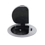 Solight PP122C-PD20, 1z + USB-C 20W PD vstavaná zásuvka, 2m, strieborná