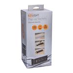 Solight PP126, USB výsuvný blok 3 zásuviek, hliník+plast, obdĺžnikový tvar, predlžovací prívod 1,9m, 3x1mm2, strie