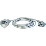 Solight PS01, predlžovací prívod - spojka, 1 zásuvka, 1,5m, 3 x 1mm2, biela