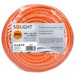 Solight PS27 predlžovací kábel 230V 1x zásuvka 20,0m oranžový