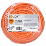 Solight PS28, predlžovací kábel 230V 1x zásuvka 30,0m oranžový
