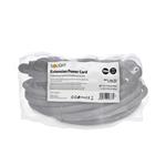 Solight PS31, predlžovací prívod - spojka, 1 zásuvka, čierna, gumová, 10m