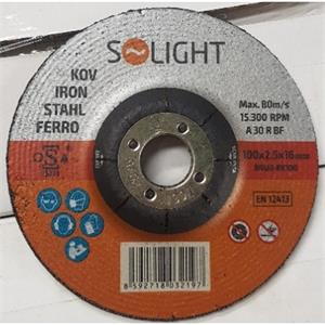 Solight RNUB-BK100, kotúč brúsny na oceľ 100 x 2,5 x 16 mm