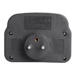 Solight rozbočovač 2 x 16A, USB A+C rychlonabíjačka 20W PD, čierny, vypínač