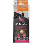 Solight SSV1215, kábel HDMI v 1.4 M/M Gold, prepojovací 1.5m