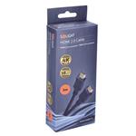 Solight SSV1223, kábel HDMI v 2.0 M/M Gold, prepojovací 3,0m