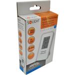 Solight TE09, priestorový teplomer, teplota, veľký displej, dátum, čas, biely