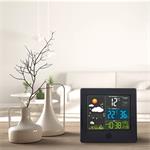 Solight TE80, meteostanica, farebný LCD, teplota, vlhkosť, RCC, čierna