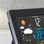 Solight TE80, meteostanica, farebný LCD, teplota, vlhkosť, RCC, čierna