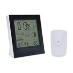 Solight TE83, meteostanica, čiernobiely displej, modré podsvietenie, vonkajšia/vnútorná teplota, vonkajšia/vnútorná vlhk