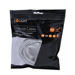 Solight účastnícka šnúra, kombinované konektory, 5m, sáčok