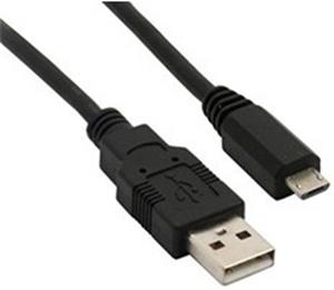 Solight USB kábel, USB 2.0 A konektor - USB B micro konektor, sáček, 50cm