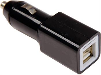 Solight USB nabíjací autoadaptér, 2x USB, 2400mA max., DC 12-24V, čierny