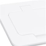 Solight vstavaná podlahová zásuvka, IP55, matná biela, obdĺžnikové viečko