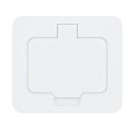 Solight vstavaná podlahová zásuvka, IP55, matná biela, obdĺžnikové viečko