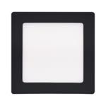 Solight WD171-B, LED mini panel CCT, prisazený, 12W, 900lm, 3000K, 4000K, 6000K, štvorcový, čierna farba