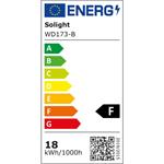 Solight WD173-B, LED mini panel CCT, prisazený, 18W, 1530lm, 3000K, 4000K, 6000K, štvorcový, čierna farba