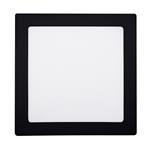 Solight WD173-B, LED mini panel CCT, prisazený, 18W, 1530lm, 3000K, 4000K, 6000K, štvorcový, čierna farba