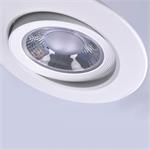 Solight WD210, LED podhľadové svietidlo bodové, 5W, 400lm, 3000K, okrúhle, 38°, biele