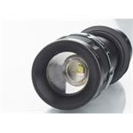 Solight WL09, svietidlo kovové 3W CREE LED čierne fokus 3xAAA