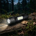 Solight WL115-R, LED kovové svietidlo nabíjacie, 150+60lm, Li-Ion, čierna